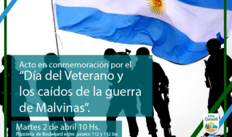 2/4: Acto en homenaje a los veteranos y cados en Malvinas